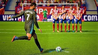 FIFA 18 CRISTIANO RONALDO FREE KICK GOALS COMPILATION [upl. by Oby]