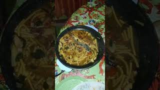 Dried fish with noodle sticks seasonings amp sardinedinner food meal dinnertime foodshorts [upl. by Sielen]