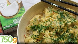 Recette de Curry de poulet au lait de coco  750g [upl. by Ruddy779]