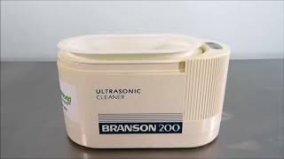 Branson 200 Ultrasonic Cleaner [upl. by Ydrah]