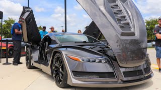 THE NEXT BATMOBILE  Cars and Coffee Palm Beach [upl. by Riley347]