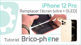 iPhone 12 Pro  comment changer lécran vitre  afficheur Oled [upl. by Naillimixam784]