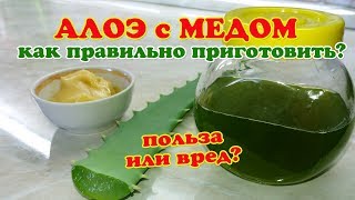 Лечение Алоэ с Медом Как правильно приготовить и как принимать [upl. by Ishmul]