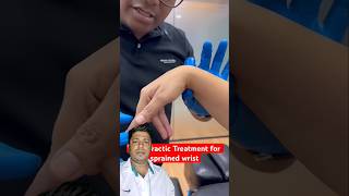 Chiropractic treatment for sprained wrist chiropractickalyan chiropractor physiotherapy [upl. by Ludewig]