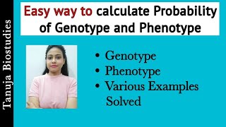 How to Calculate ProbabilityFrequency of Genotype and Phenotype  QuestionAnswers Solved Genetics [upl. by Ramor]