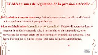 4  Régulation de la Pression Artérielle 3 [upl. by Kafka464]