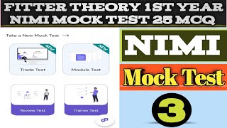 Fitter Theory 1st Year Nimi Mock Test 25 MCQ  Nimi Mock Test  3 [upl. by Kared580]