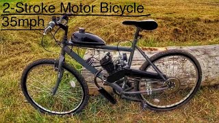 2Stroke Bicycle 80cc Building A Motorcycle Engine Kit Install How To Motor bicycle 66cc 48cc 50cc [upl. by Heuser438]