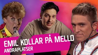 Melodifestivalen 2023 Emil kollar på Mello  Andraplatser [upl. by Amoakuh]