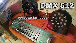 Como conectar las luces a la DMX parte 1 [upl. by Henrik630]