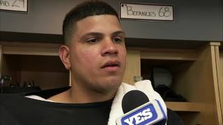 Dellin Betances on falling apart in the 9th inning [upl. by Elleuqar]