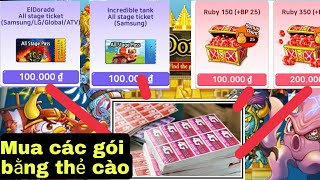 El Dorado Cách mua các gói trong El Dorado M và busidol game world bằng thẻ cào điện thoại 😊 [upl. by Sulakcin]