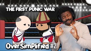 The First Punic War by OverSimplified Part 2  The Chill Zone Reacts [upl. by Kenti]