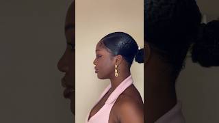 Easy hair tutorial for 4chair side parting on short natural hair 4chair sideparthairstyle [upl. by Pell]