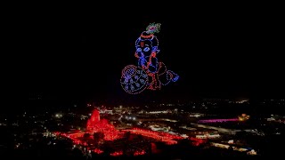 1000 Drone Show for Janmashtami  Shri Sanwaliya Seth Mandir  Rajasthan  BotLab Dynamics [upl. by Vaules294]