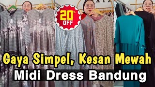 Gamis amp Midi dress Outfit Stylish 2024 YouTube Online Bandung dress modestfashion [upl. by Animor]