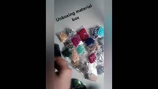 Unboxing the material box 👈👈👌🥰subscribetomychannel tutorial shorts diy support share 🙏🙏 [upl. by Onitsuaf]