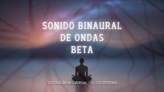 Ondas beta 33 Hz Audio binaural Ondas cerebrales  La meditación consciente [upl. by Semadar]