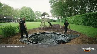 Round Avyna ProLine InGround Trampoline Installation [upl. by Cathi]