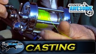 How to cast a fishing reel for beginners Multiplier Reel  TAFishing [upl. by Swainson336]