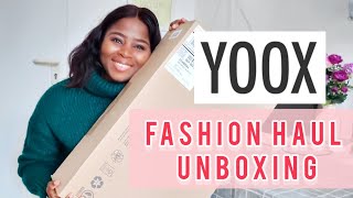 YOOX FASHION HAUL AND TRYONAFFORDABLE DESIGNER LABELS [upl. by Atenahs759]