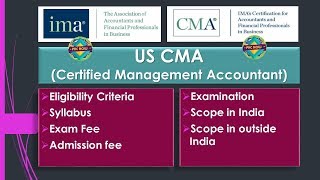 CMA US Full Details I CMA US Course Eligibility amp Syllabus I Fees detail I Exam Pattern [upl. by Nagorb]