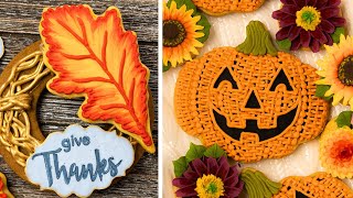 1 Hour Cookie Decorating Ideas For Fall 🍂 [upl. by Eisoj669]