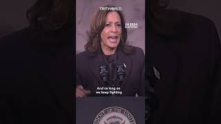 Kamala Harris concedes defeat calls to keep fighting [upl. by Arnst]