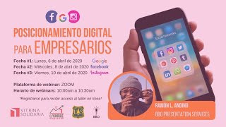 Posicionamiento Digital Instagram  Vitrina Solidaria [upl. by Canon]