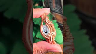 Benefits of Moonstone Crystal  Jewelry Making  Making a Copper Wire Wrapped Necklace [upl. by Amian]