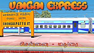 12635 Vaigai express  Part 2  Chennai Egmore  Madurai  Railworks 3  TS2022  NTG Gaming [upl. by Trauts652]