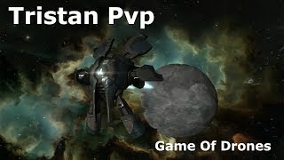 Eve Online Tristan Solo PvP  Games Of Drones [upl. by Assereht]