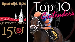 UNVEILING THE TOP 10 CONTENDERS FOR THE 2024 KENTUCKY DERBY  Horse Racing Analysis [upl. by Heriberto58]