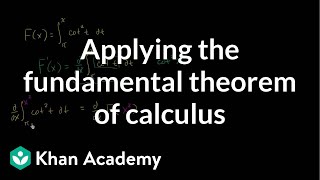 Worked example Finding derivative with fundamental theorem of calculus  Khan Academy [upl. by Ricca]