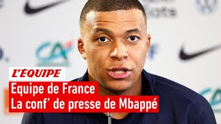 Équipe de France  Le message fort de Mbappé sur la crise politique  quotJe suis contre les extrêmesquot [upl. by Anairt114]