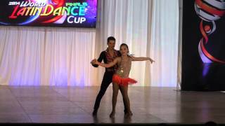 Jorge amp Daryna Mexico Junior Couple Final Round WLDC 2014 [upl. by Htaeh]