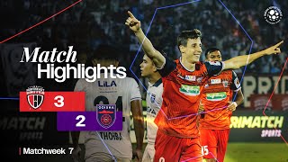 Match Highlights  NorthEast United FC 32 Odisha FC  MW 7  ISL 202425 [upl. by Elyod103]