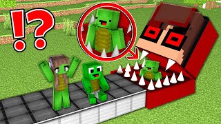 Why EVIL JJ HEAD EATING Mikey FAMILY in Minecraft Challenge  Maizen [upl. by Yate]