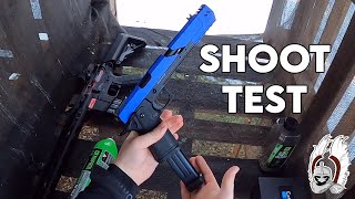 RAVEN Dragon 7 Gas Airsoft Pistol  Shooting Test [upl. by Irehs]