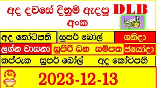 DLB Lottery Results දිනුම් අංක 20231213 Lottery Result Lanka lotharai dinum DLB lottery dlb [upl. by Eimas729]