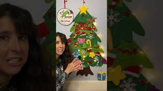 Montesorri Christmas Tree  See How It Looks on the Wall  Preschool Classroom Tree [upl. by Modern]