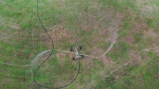 Drone Footage of Vaughan Irrigators Standard Four Wheel Irrigator [upl. by Ferrigno]