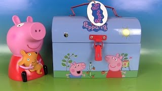 Peppa Pig Surprises Boîte à outils Kinetic Sand Toolbox Chupa Chups Sable Magique et Œufs Surprise [upl. by Anear873]