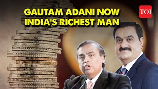 BREAKING Gautam Adani surpasses Mukesh Ambani emerges as Indias RICHEST Man  Hindenburg Row [upl. by Claudetta]