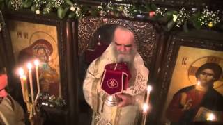 Orthodox Liturgy in a cave monastery Ostrog [upl. by Idnir]