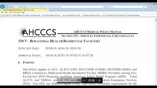 Behavioral Health Residential Facilities BHRFs  What is Included in the Per Diem Rate for BHRFs [upl. by Jc]