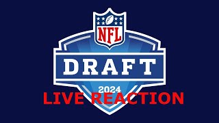 2024 NFL Draft Reactions LIVE [upl. by Eillod]