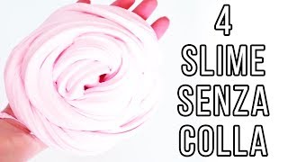 4 SLIME SENZA COLLA E SENZA ACIDO BORICO CON LE VOSTRE RICETTE ANITA STORIES [upl. by Idnir]