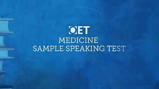 OET Sample Speaking Test Medicine [upl. by Coke]