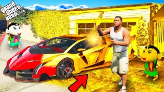 GTA 5  Franklin Touch Anything Turns Into GOLD  GTA 5 Mods [upl. by Attah811]